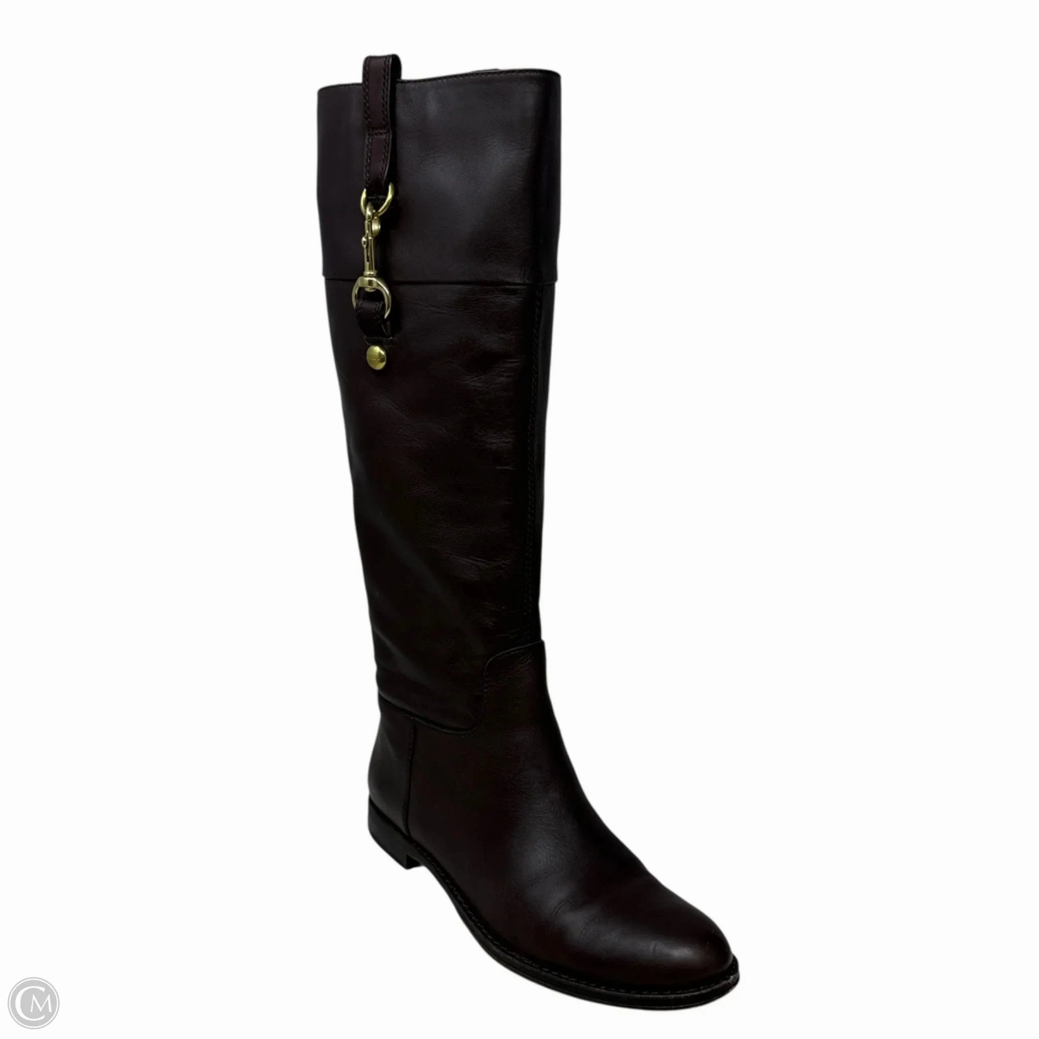 Martta Riding Boots Designer By Coach In Brown, Size: 7.5 Joy Step Ultra Light Cushioning