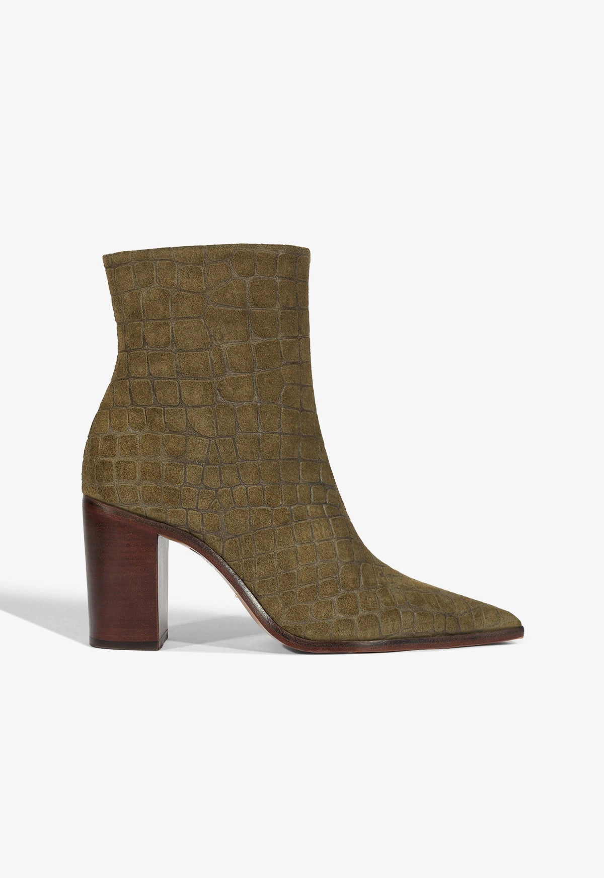 Beauty Walk Handcrafted Detailing Mary Block Bootie
