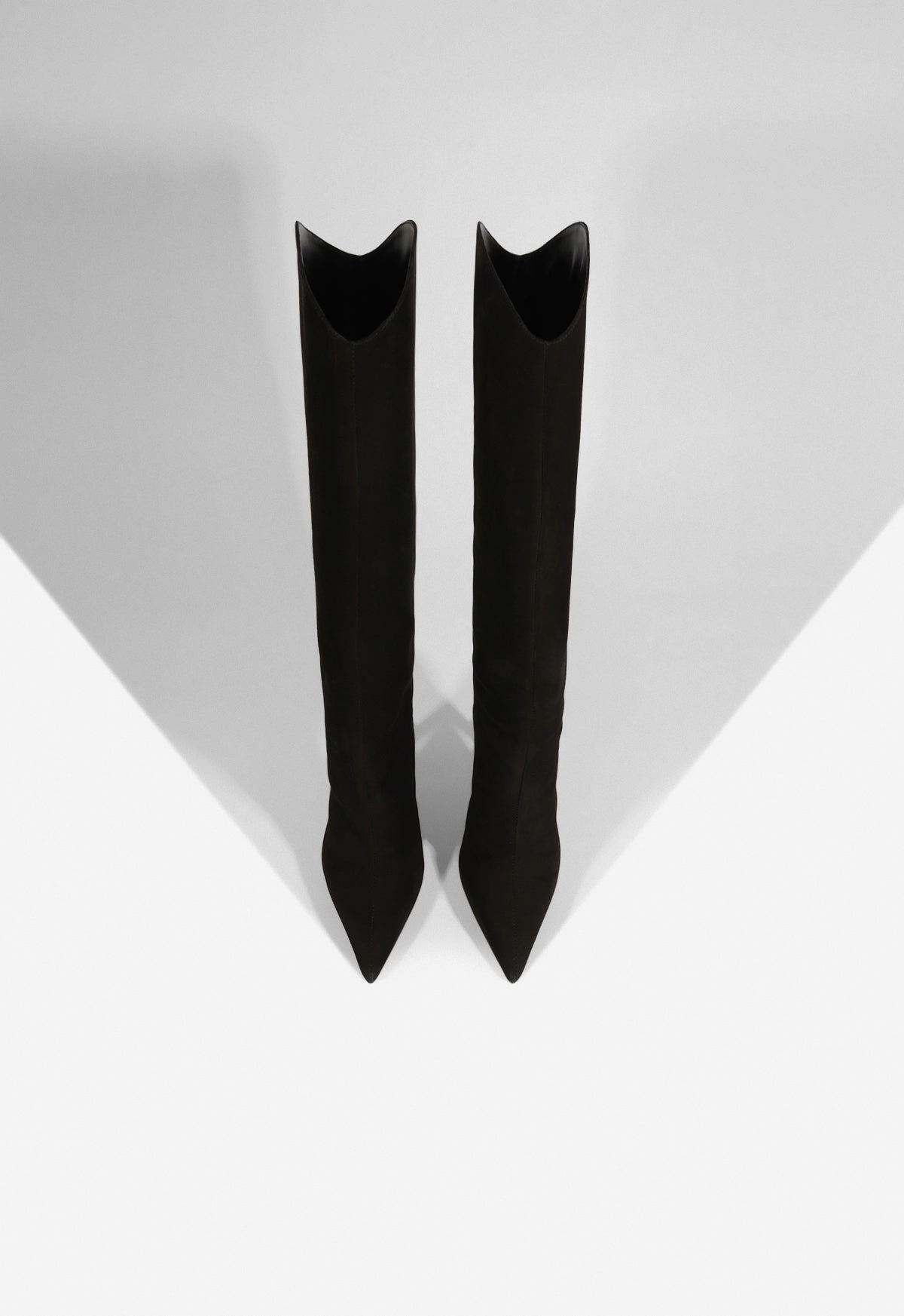 Maryana Sculpt Leather Boot Wide Base Silk Feel