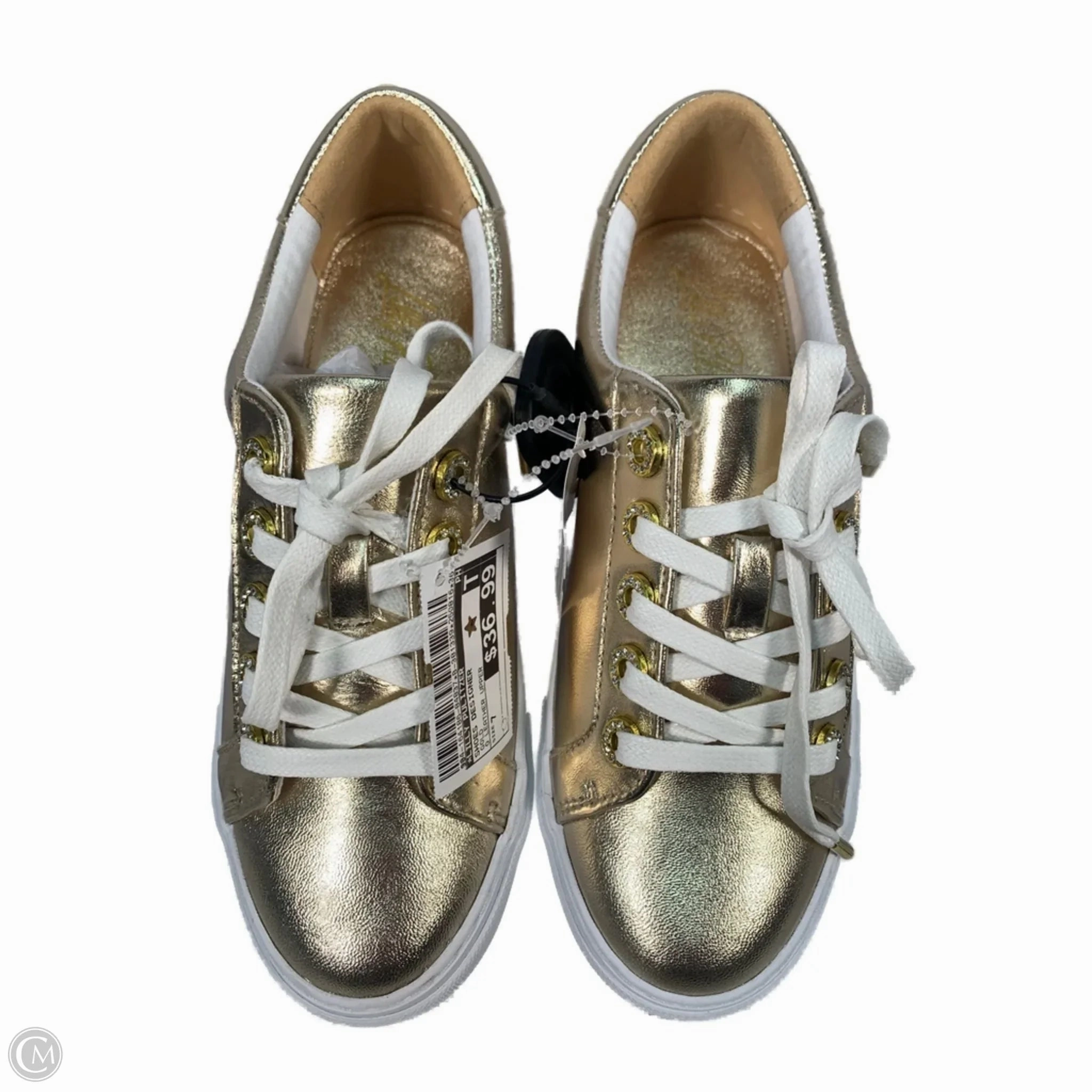 Urban Walk Dust Free Shoes Designer By Lilly Pulitzer In Gold, Size: 7