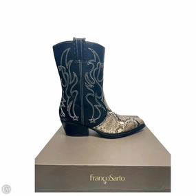 Boots Western By Franco Sarto In Snakeskin Print, Size: 7 Comfortable Footbed Fresh Style