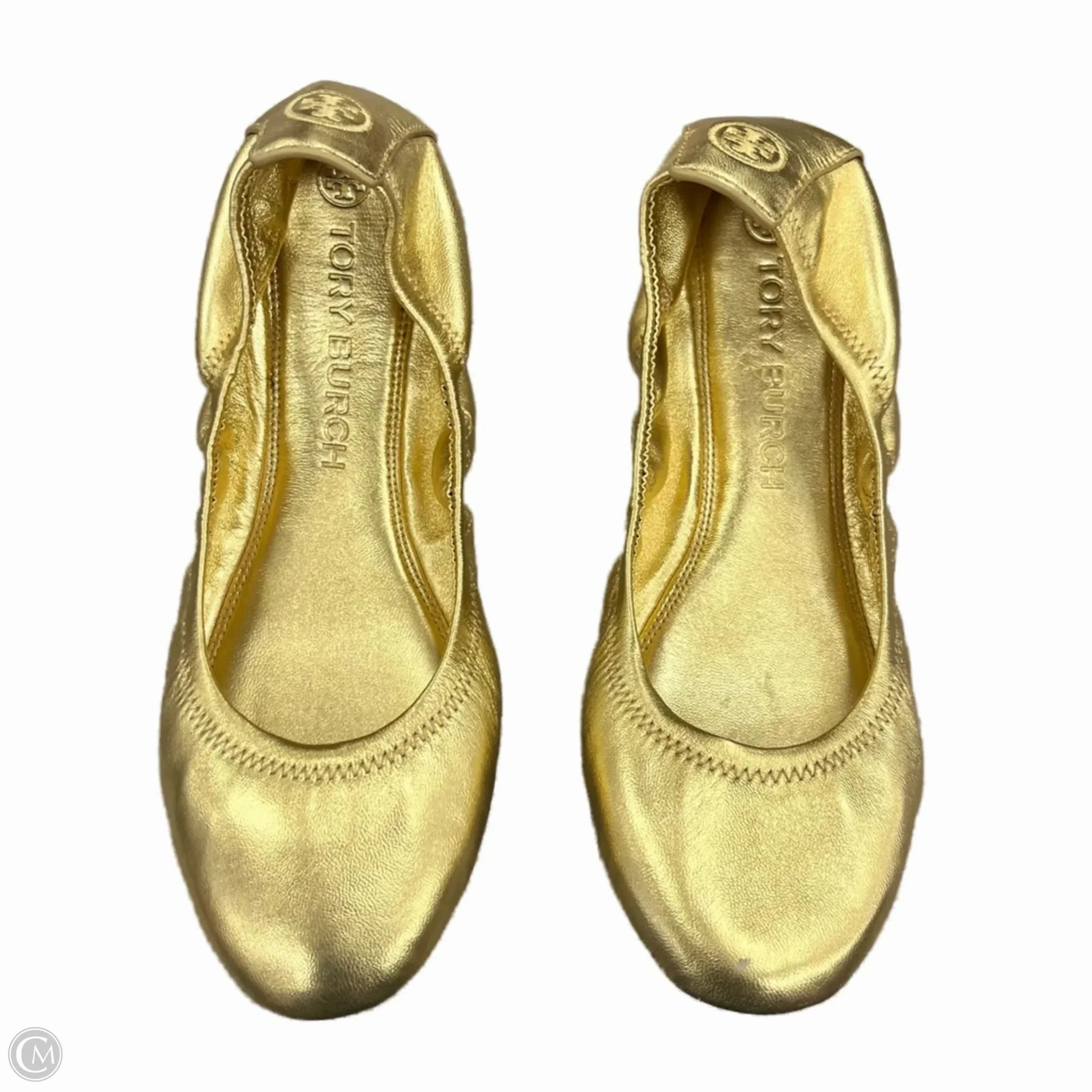 Shoes Designer By Tory Burch In Gold, Size: 9.5 Rain Step Trail Strong