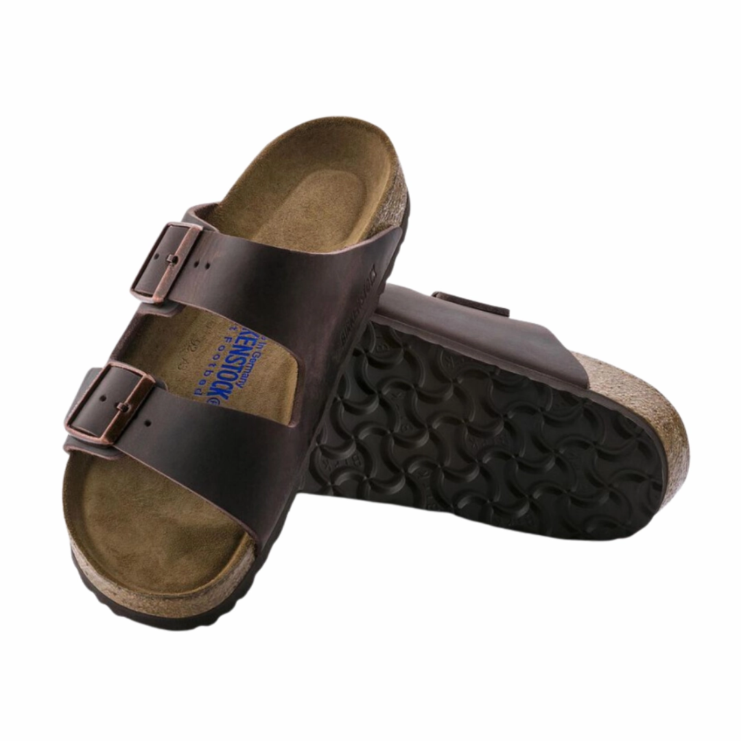 Men's Arizona Soft Footbed (Oiled Leather) - Habana (Regular Width) Timeless Style Slides Slide Style
