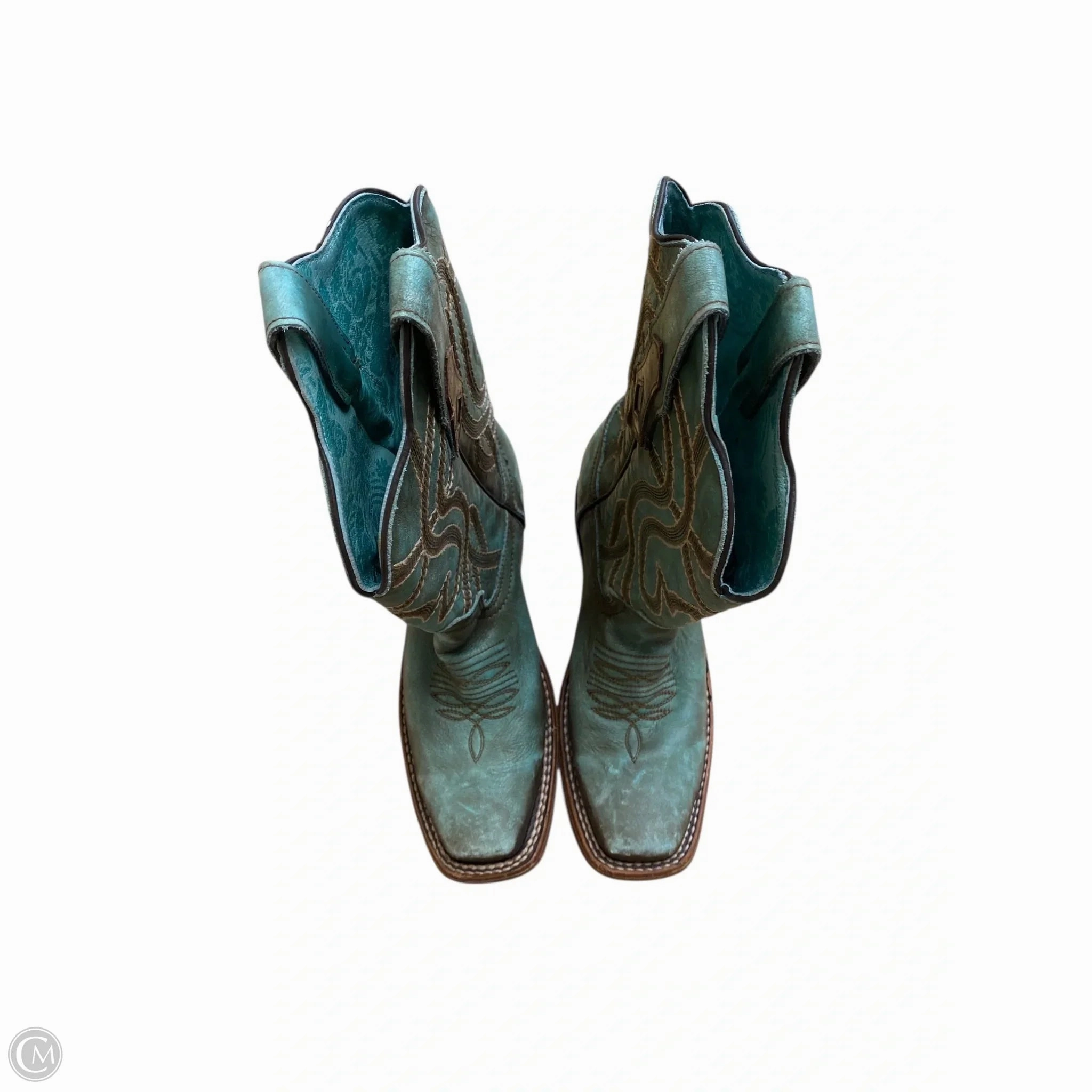 Boots Western By Corral In Blue, Size: 7 Cushioned Step Windy Weather Padded Interior Nature Lover