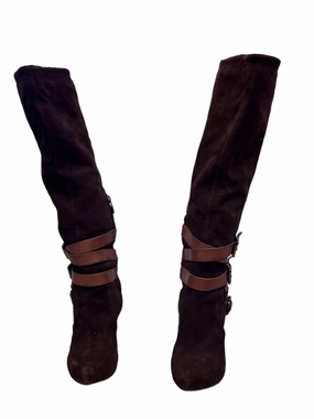 High Traction Morning Walk Wide Sole Boots Knee Heels By Sam Edelman  Size: 7