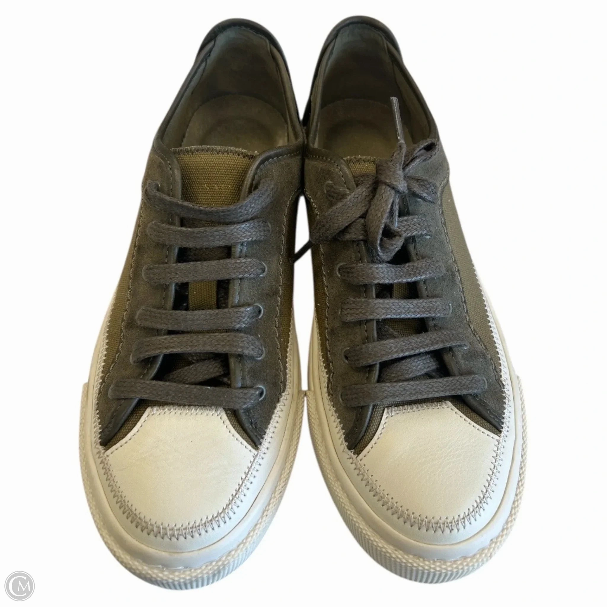 Reinforced heel Style Base Shoes Designer By All Saints In Green, Size: 9