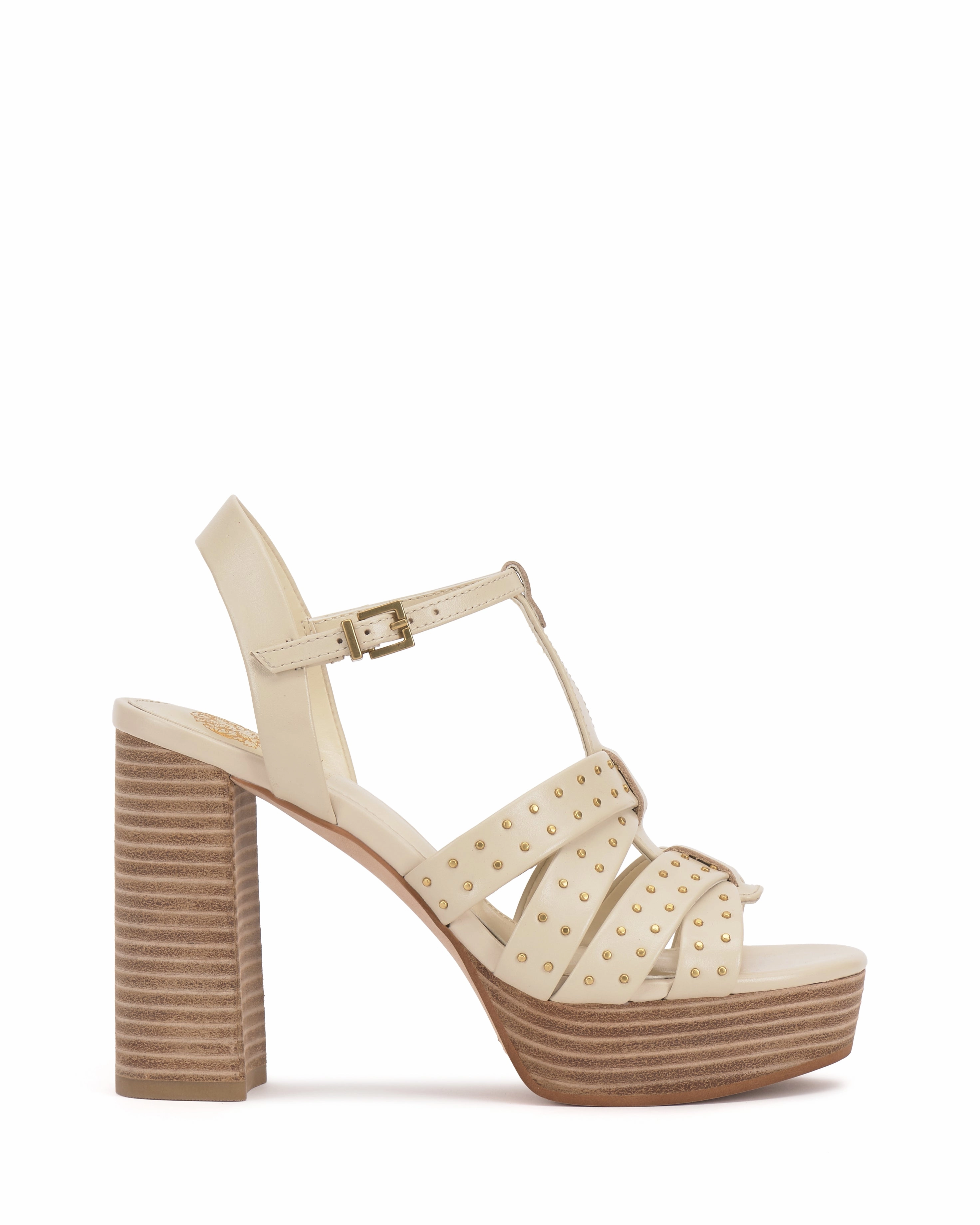 Palton Studded Platform Sandal Cold Tone
