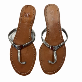 Sandals Designer By Coach In Brown, Size: 6.5 Urban Sleek