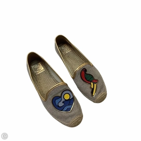 Energy Returning Foam Shoes Designer By Tory Burch In Gold & Tan, Size: 8