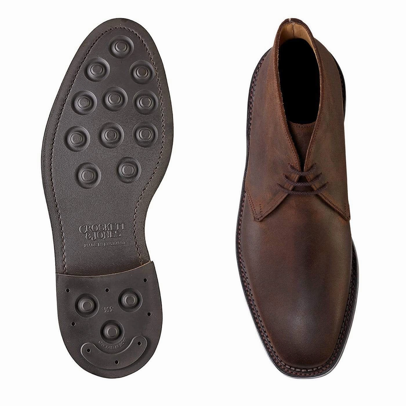 Comfortable Feel Molton Dark Brown Rough-Out Suede