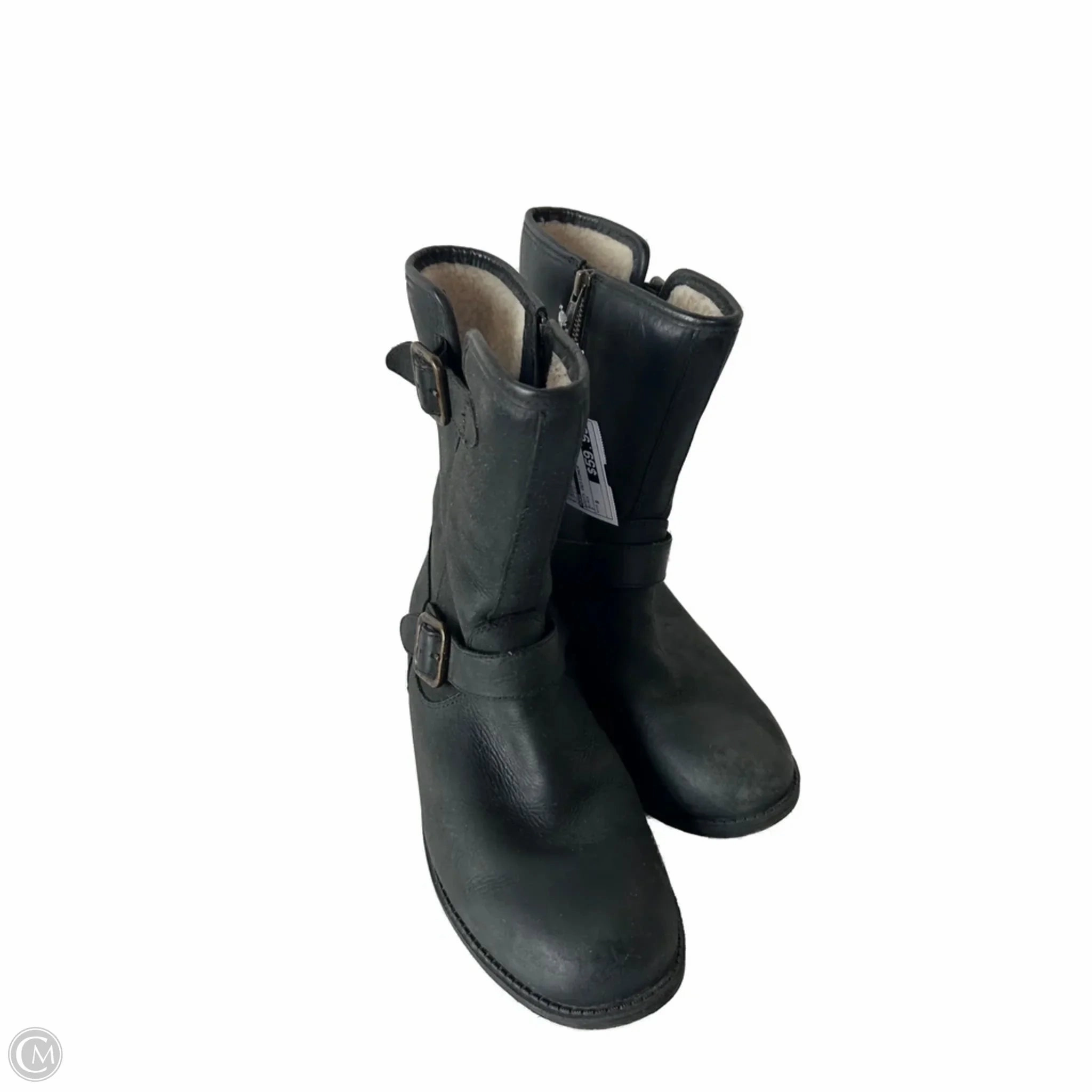 Boots Designer By Ugg In Black, Size: 8 Trail Ease Abrasion Resistant Material