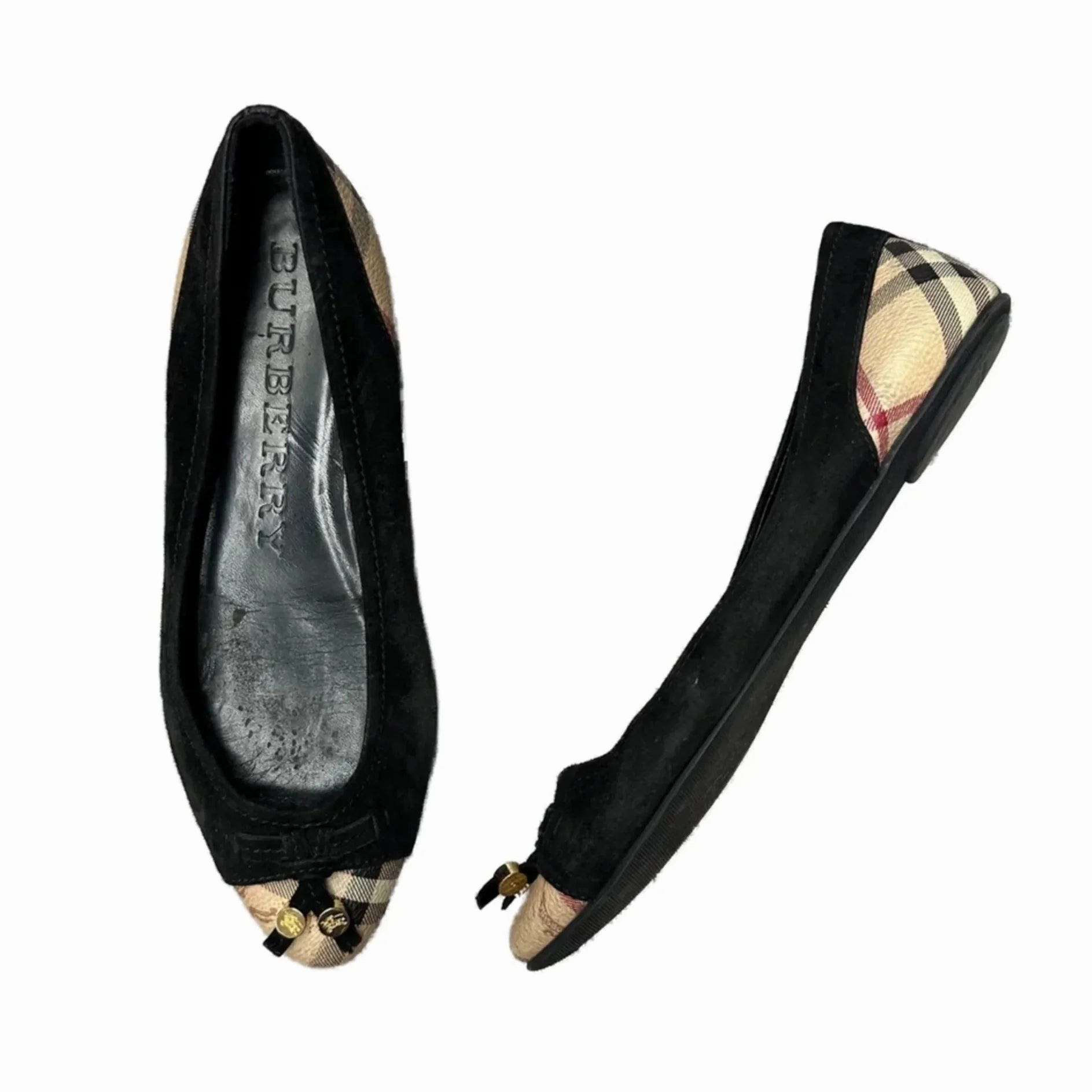 Dry Fast Shoes Luxury Designer By Burberry In Black, Size: 7.5