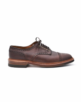 waterproof Alden 21524C Brown Chromexcel Medallion Toe Blutcher