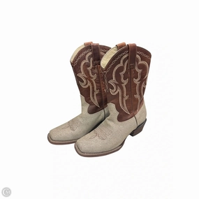 Boots Western By Cmc In Brown & Silver, Size: 9.5 Feather Light Work Commute