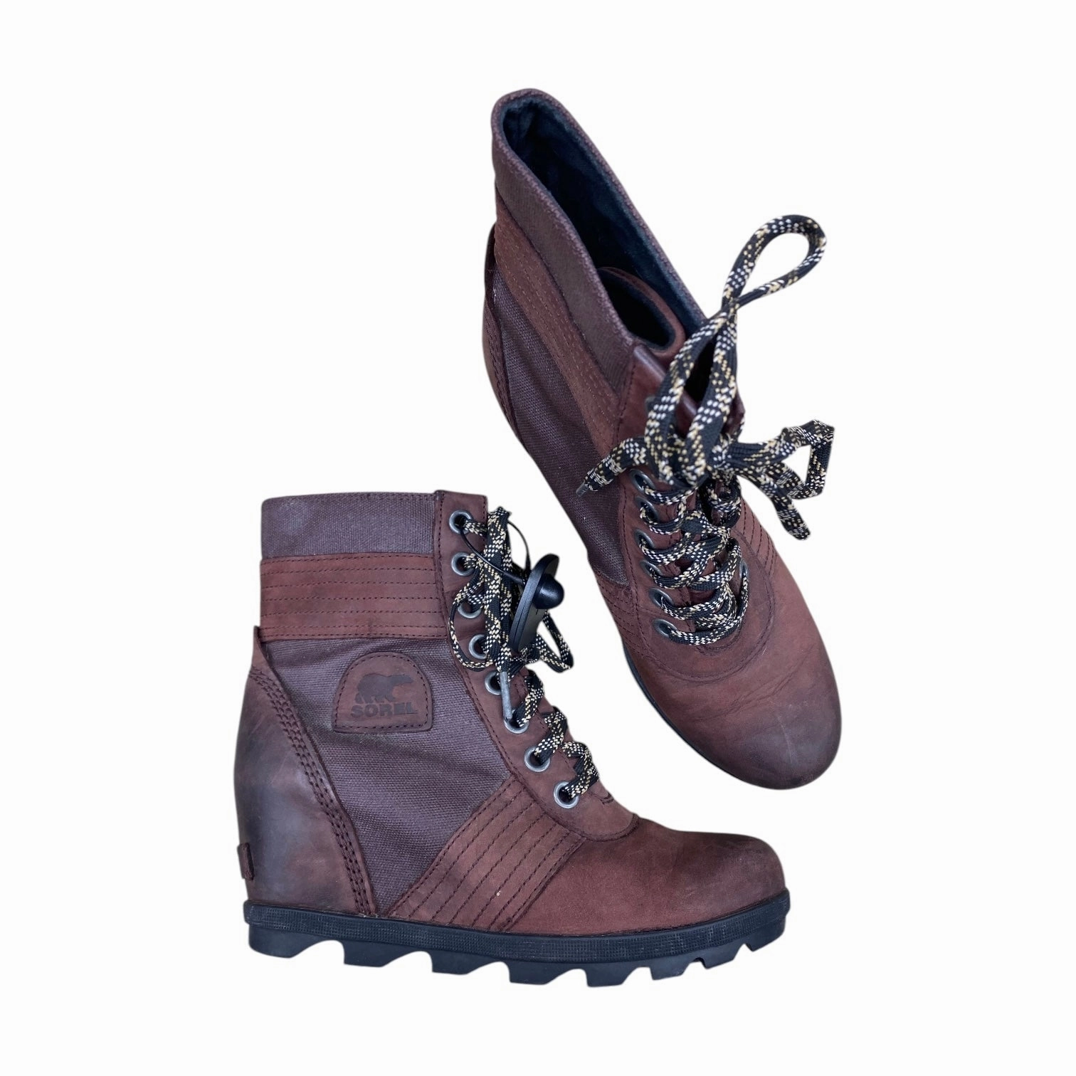 Boots Designer By Sorel In Maroon, Size: 9 Comfort Platform