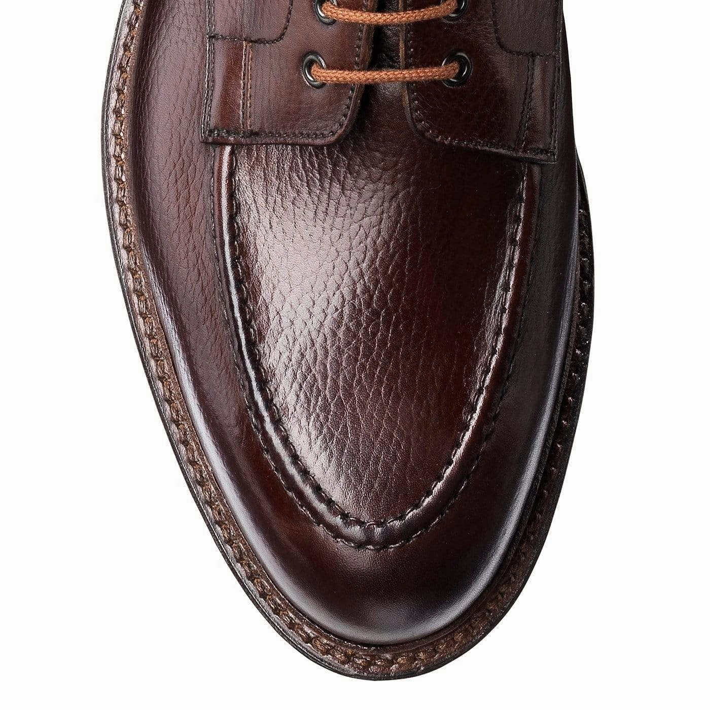 High-Quality Leather Compact Build Galway 2 Dark Brown Country Calf Grain