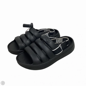 Comfort Flex Mom Fit Sandals Designer By Ugg In Black, Size: 5