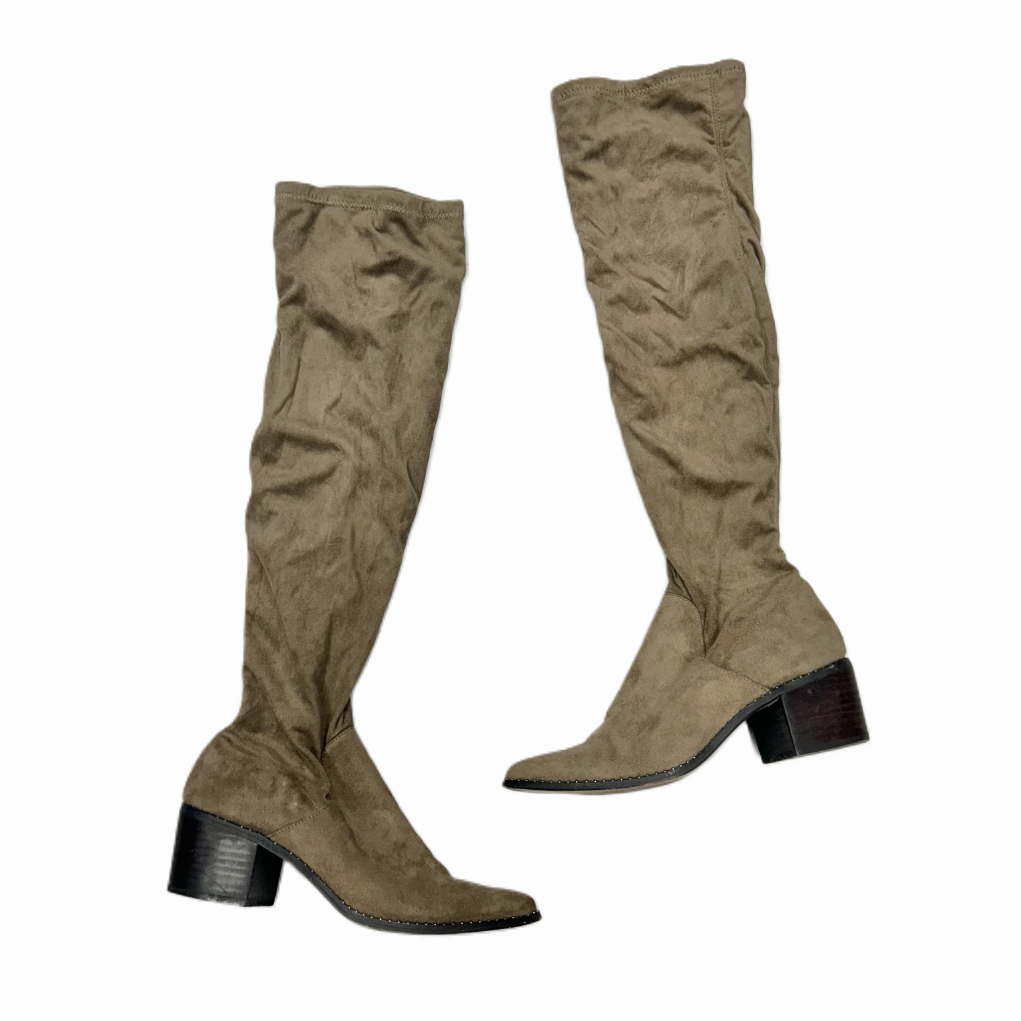 Boots Knee Flats By Steve Madden In Tan, Size: 7.5 Tear-resistant