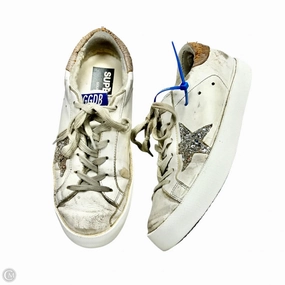 Ergonomic Footbed Shape Field Walk Shoes Luxury Designer By Golden Goose In Cream, Size: 6.5