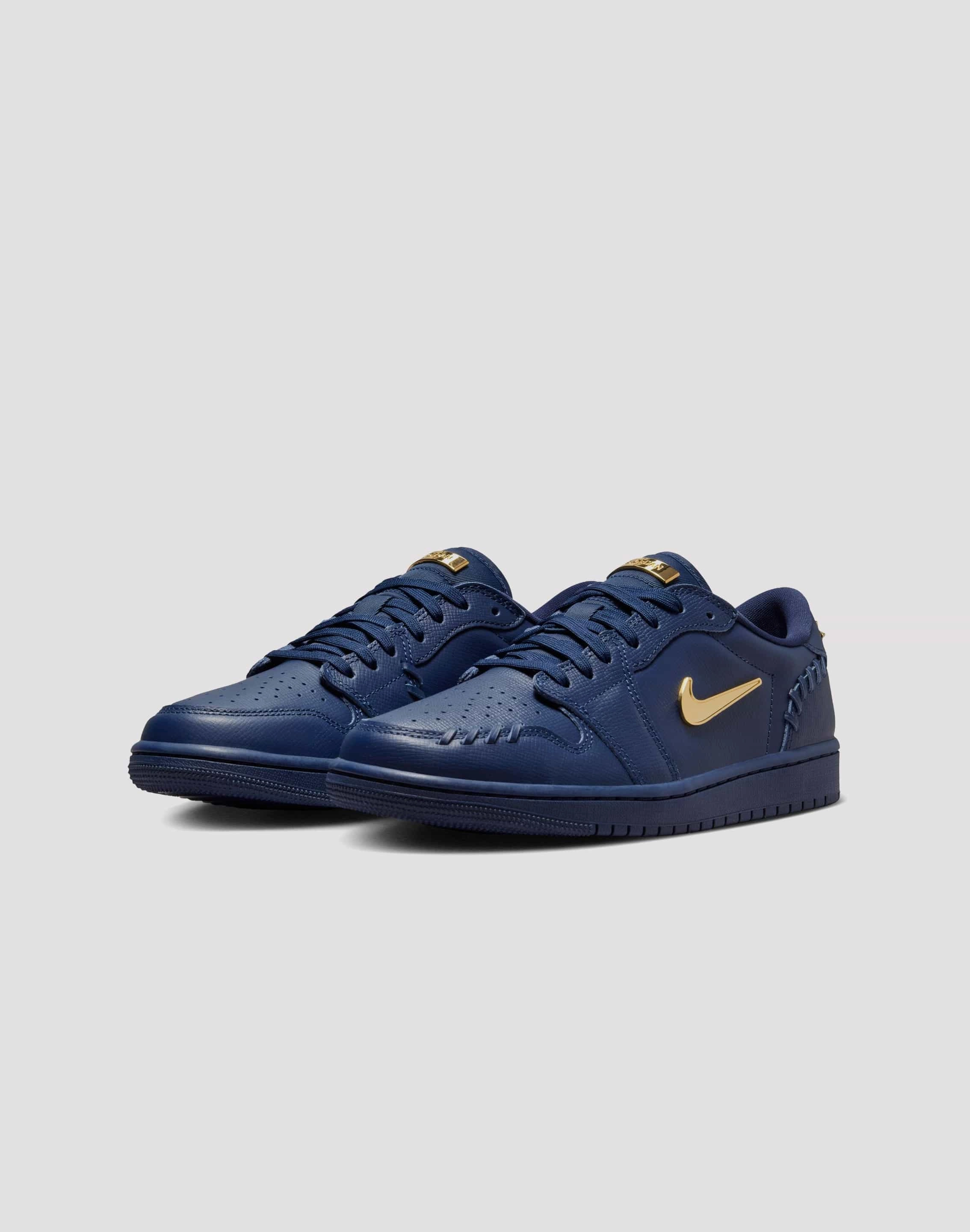 Anti Odor Comfort Curve Nike 1 Low Method of Make "Midnight Navy/Metallic Gold"