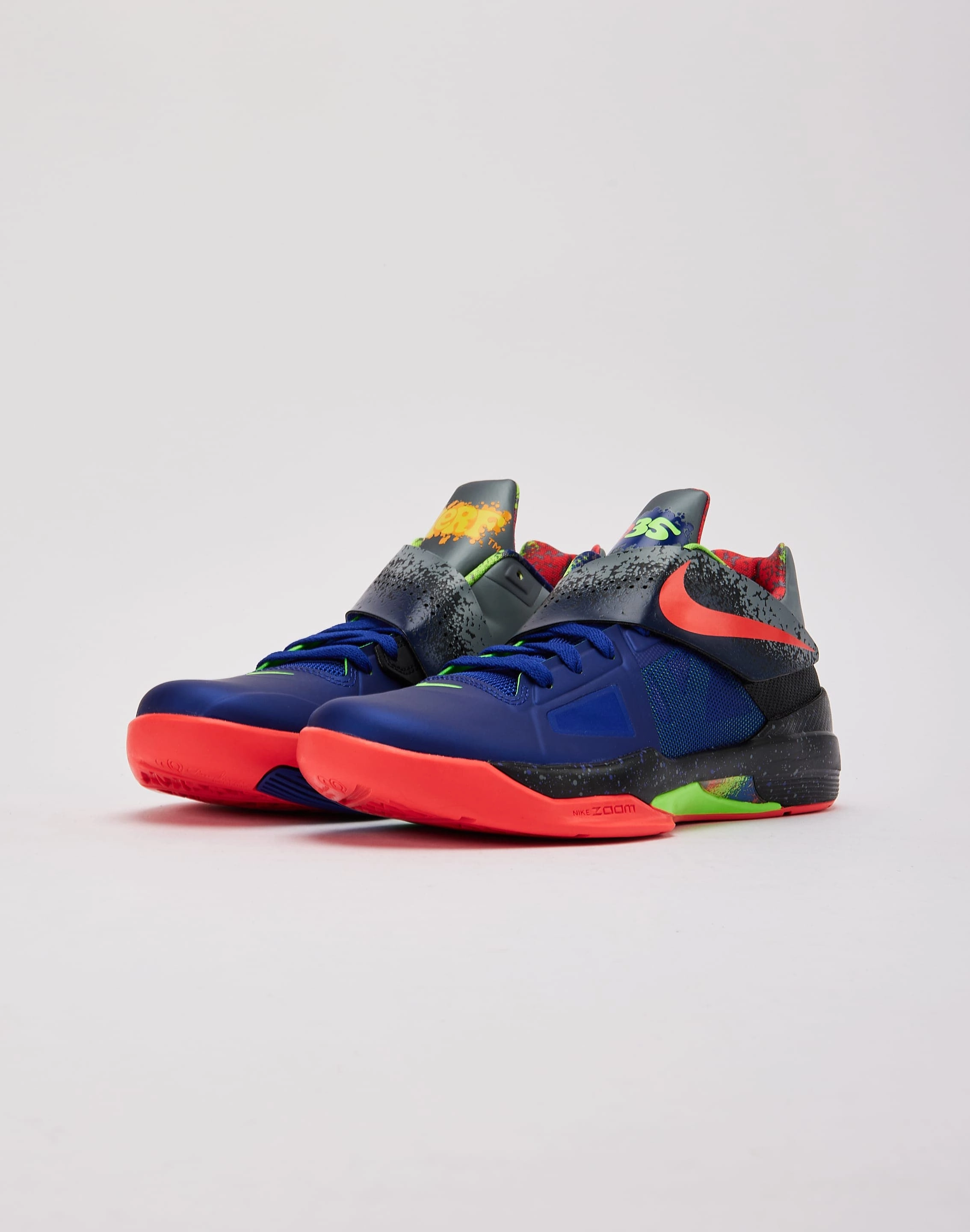 Nike KD 4 'Nerf' Secure Fit Lacing System Long Lasting Outsole Durability