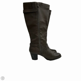 Boots Knee Heels By Rialto In Grey, Size: 8 Rugged Built Mountain Climber soft fit