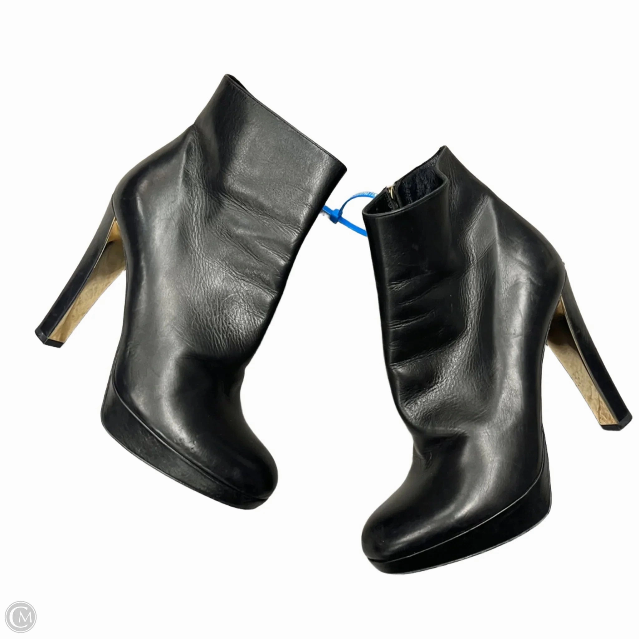 Light Step Valley Run Boots Luxury Designer By Dior In Black & Gold, Size: 5.5