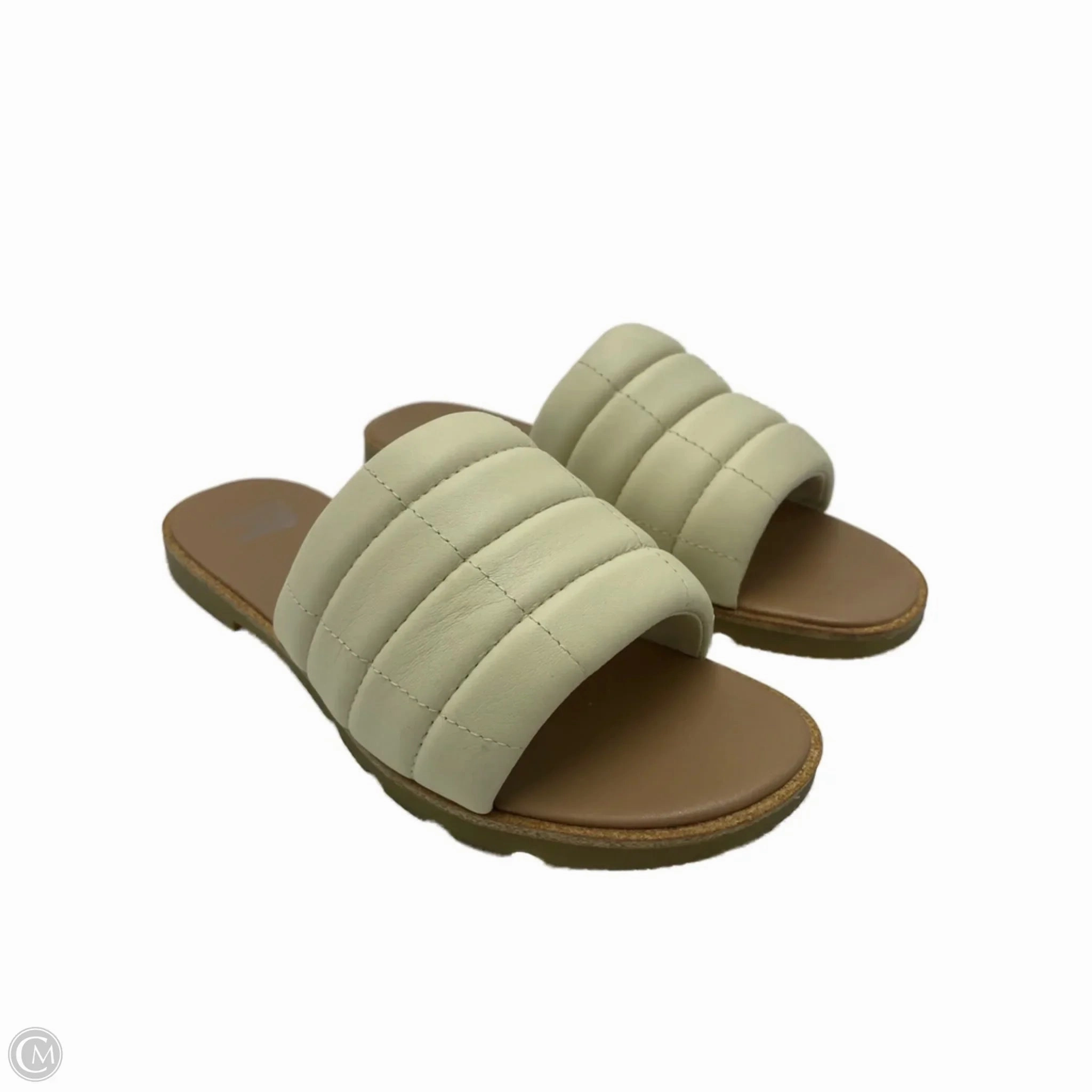 Sandals Designer By Sorel In Cream, Size: 9.5 Durable Build Airport Travel All Weather Urban Walkers