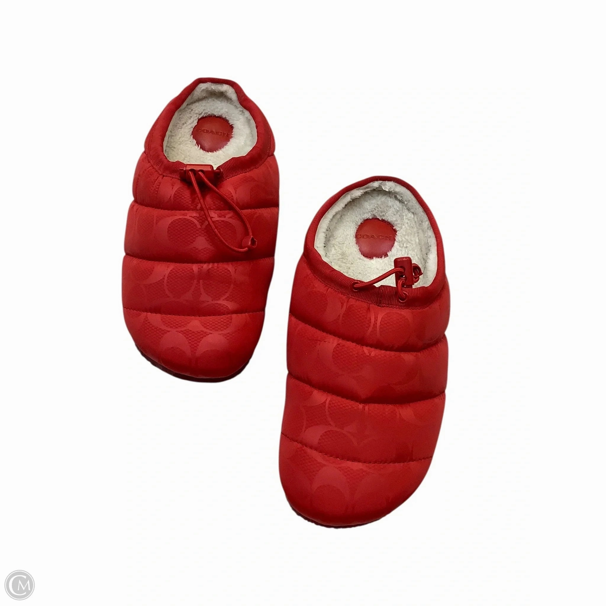 Slippers Designer By Coach In Red mud proof