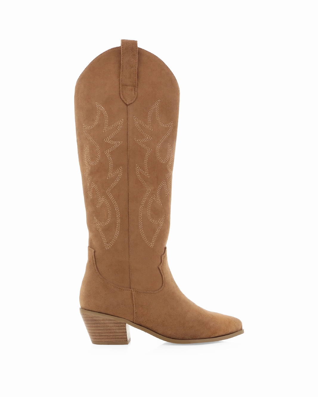URSON - DARK TAN SUEDE Western Pattern