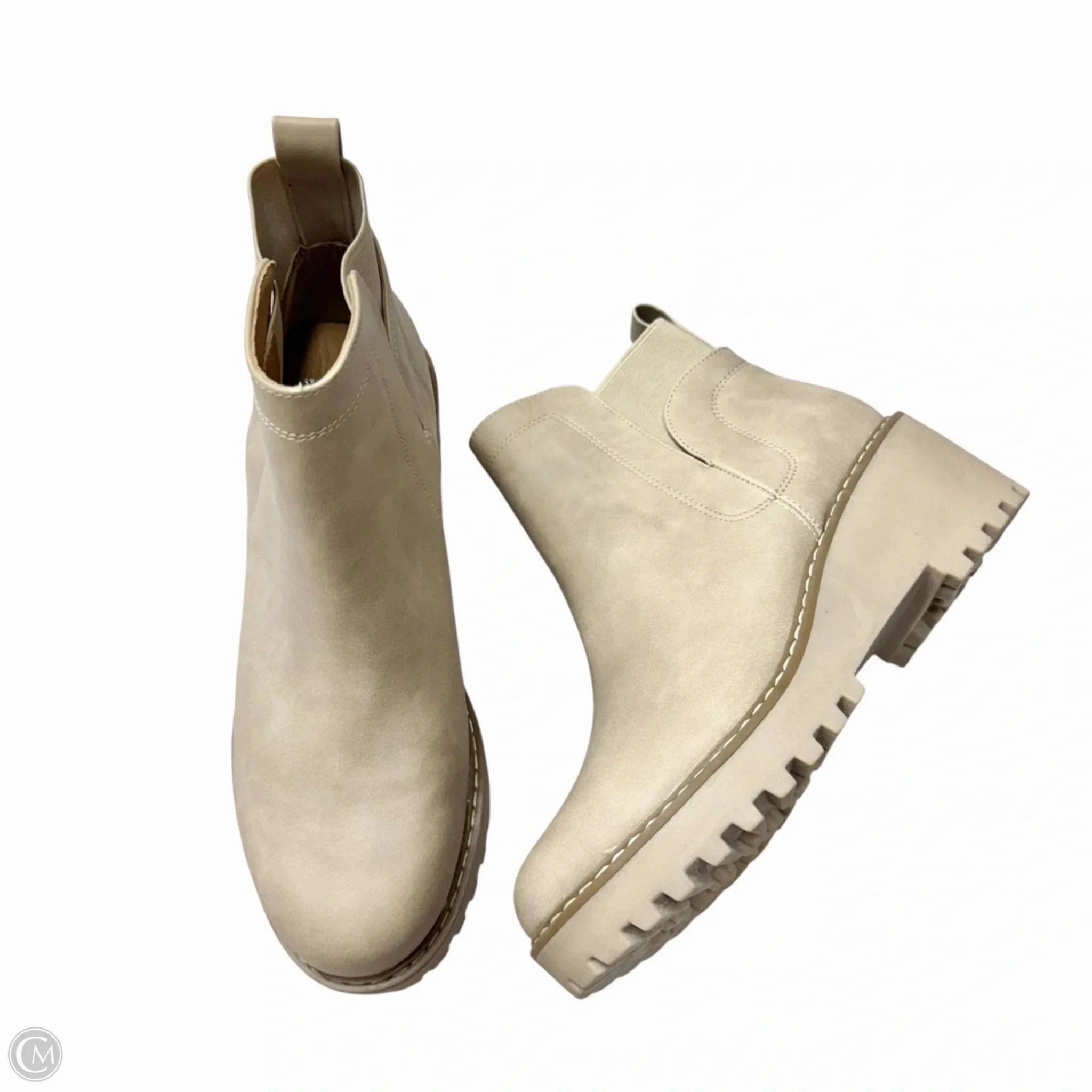 Seamless Feel Boots Ankle Heels By Dolce Vita In Beige, Size: 7.5