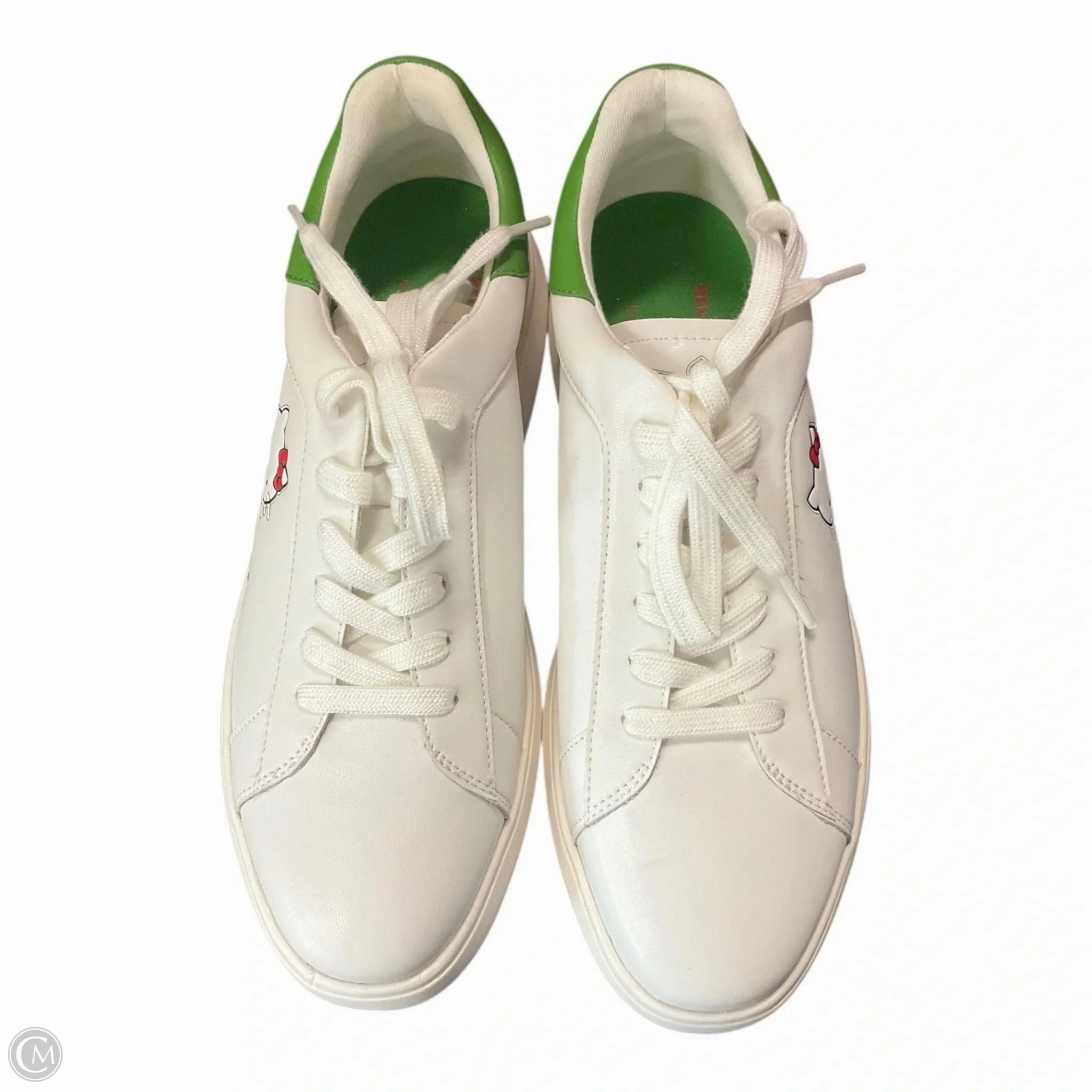 Quality Moon Tone Shoes Designer By Kate Spade In Green & White, Size: 10
