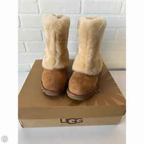 Ergonomic Footbed Shape Boots Designer By Ugg In Brown, Size: 6