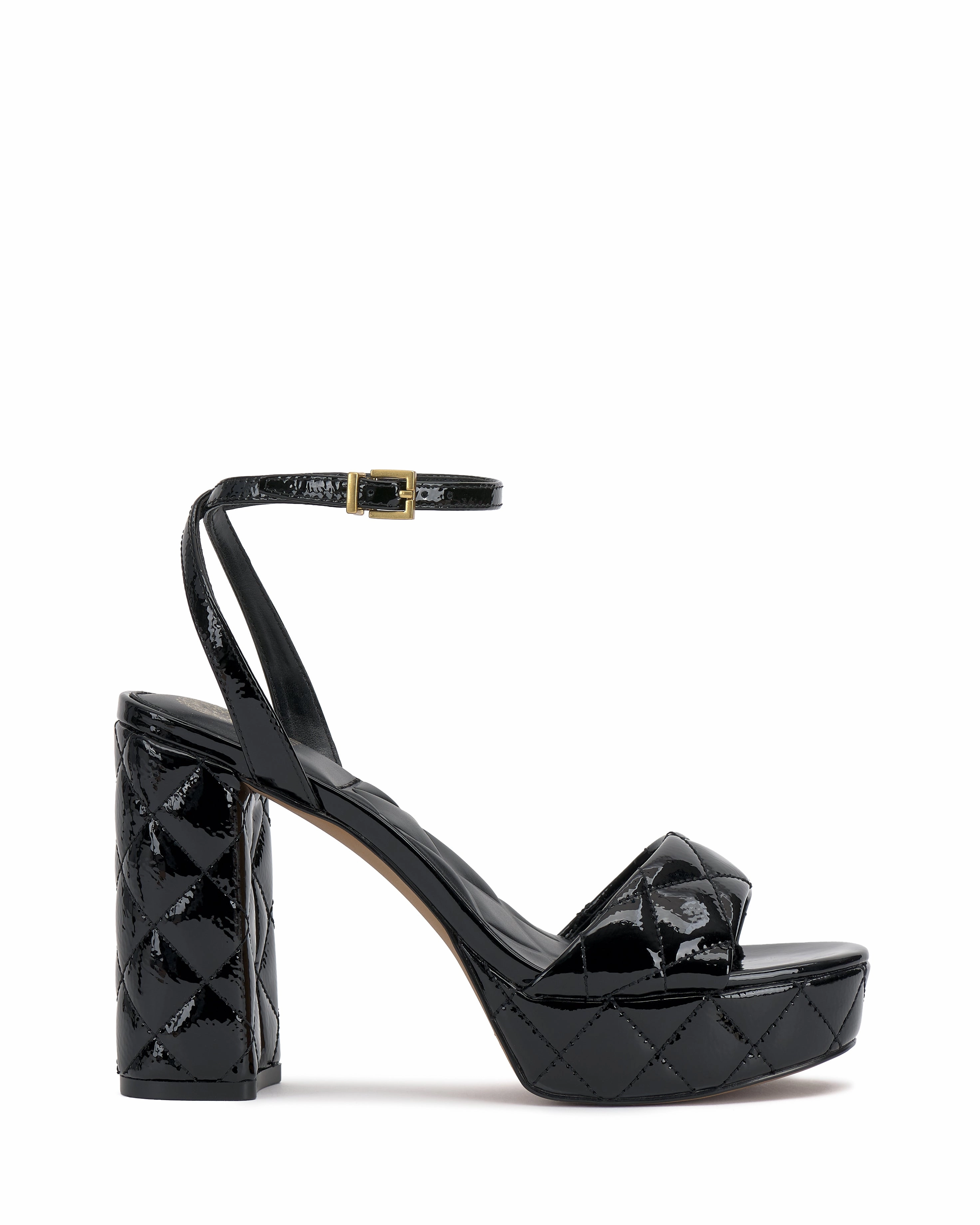 Impact Resistance Shine Tone Pendry Quilted Platform Sandal