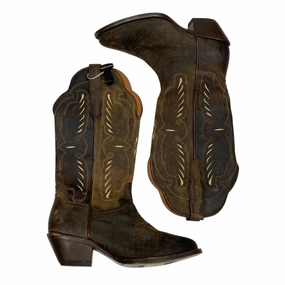 Boots Western By Dan Post In Brown, Size:6 Comfort Ankle Support Oil-Resistant