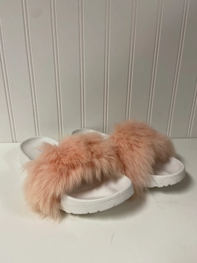 Fantasy Path Pink & White Sandals Designer Ugg, Size 6