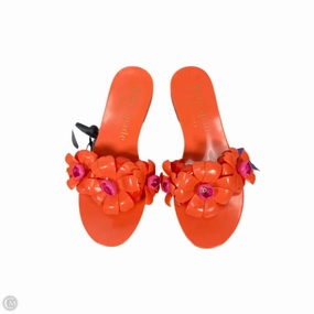 Sandals Designer By Kate Spade In Orange & Pink, Size: 7 Party Mood
