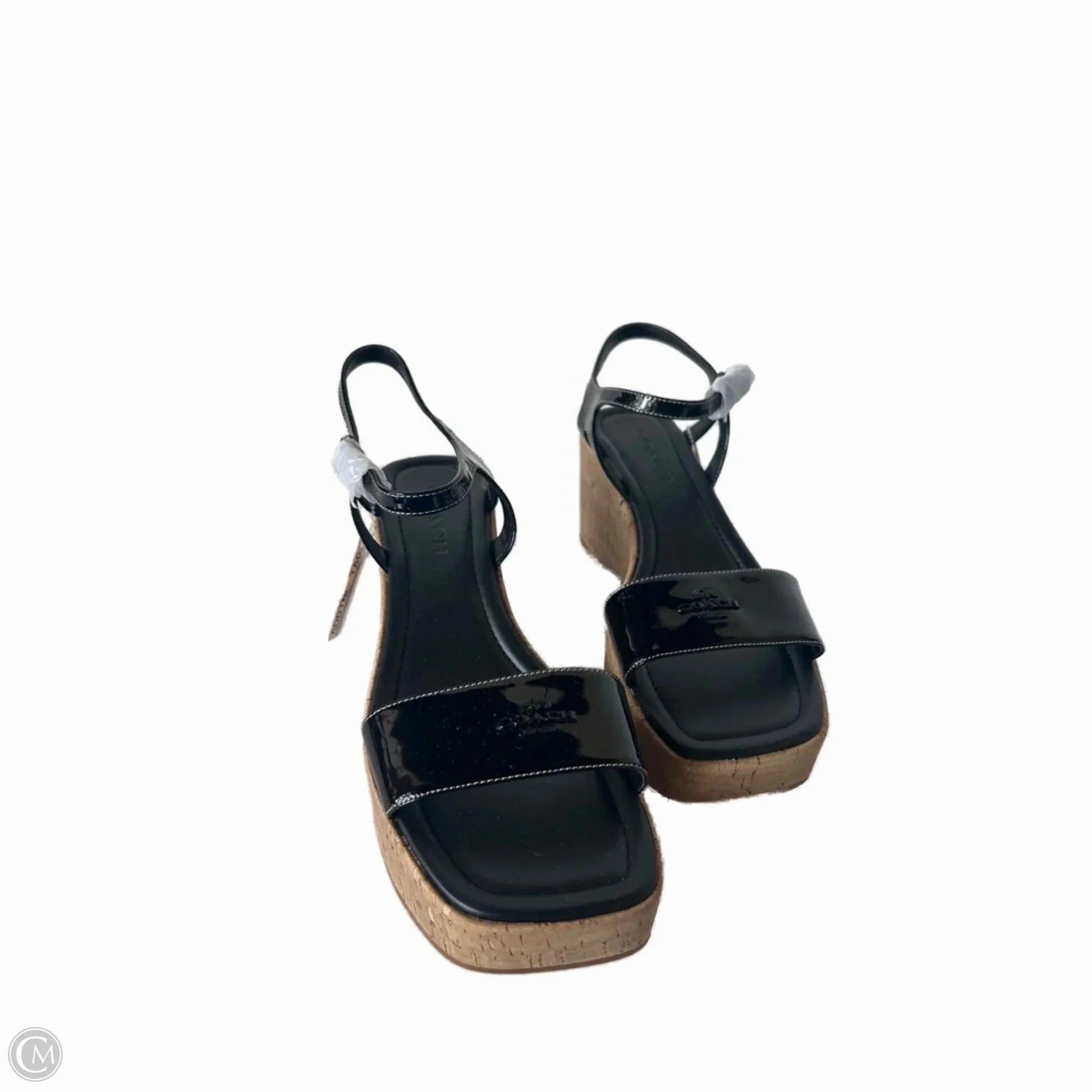 Sandals Designer By Coach In Black & Tan, Size: 10 Comfort Flex Soft Material