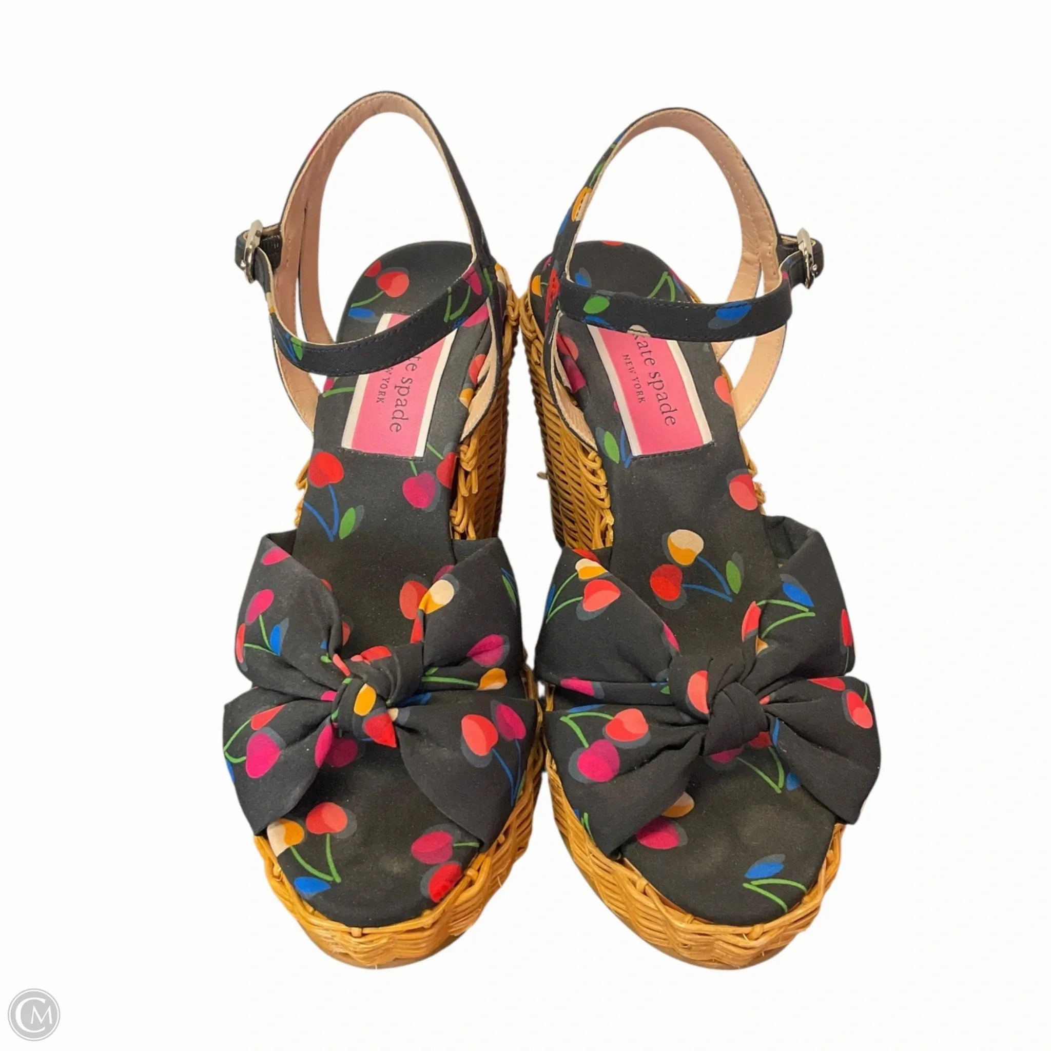 Lightweight Midsole Space Vibe Shoes Designer By Kate Spade In Black & Tan, Size: 8