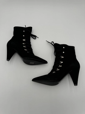 Boots Luxury Designer By Gianvito Rossi In Black, Size: 7.5 Cool Pop