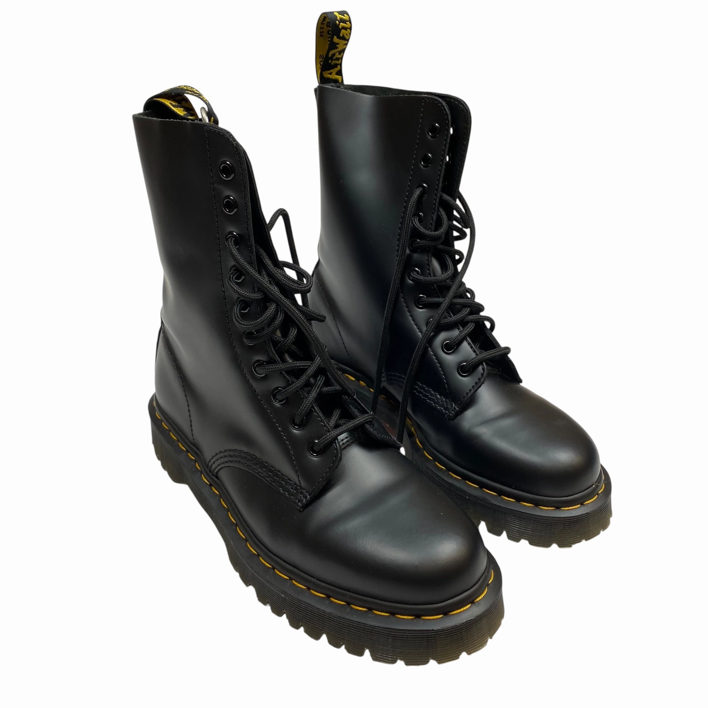 Boots Designer By Dr Martens In Black, Size:10 Smart Look