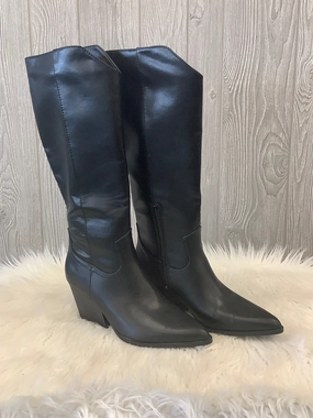 Good Grip Reinforced Form Weekend Wanderer Boots Knee Heels By Indigo Rd In Black, Size: 8.5