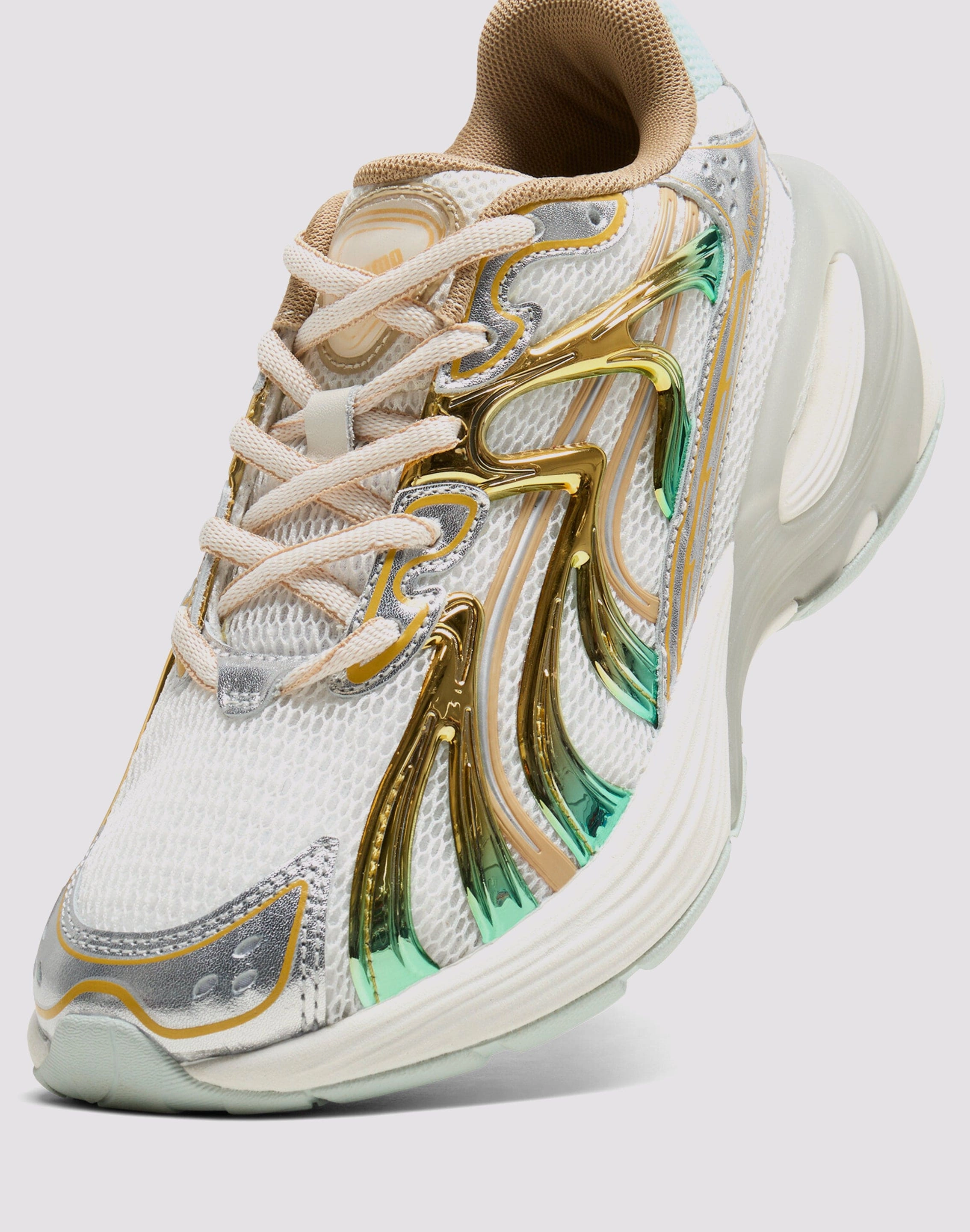 Puma Inverse Metallic "White/Gold" Anatomic Contour Shape Gradient Firmness