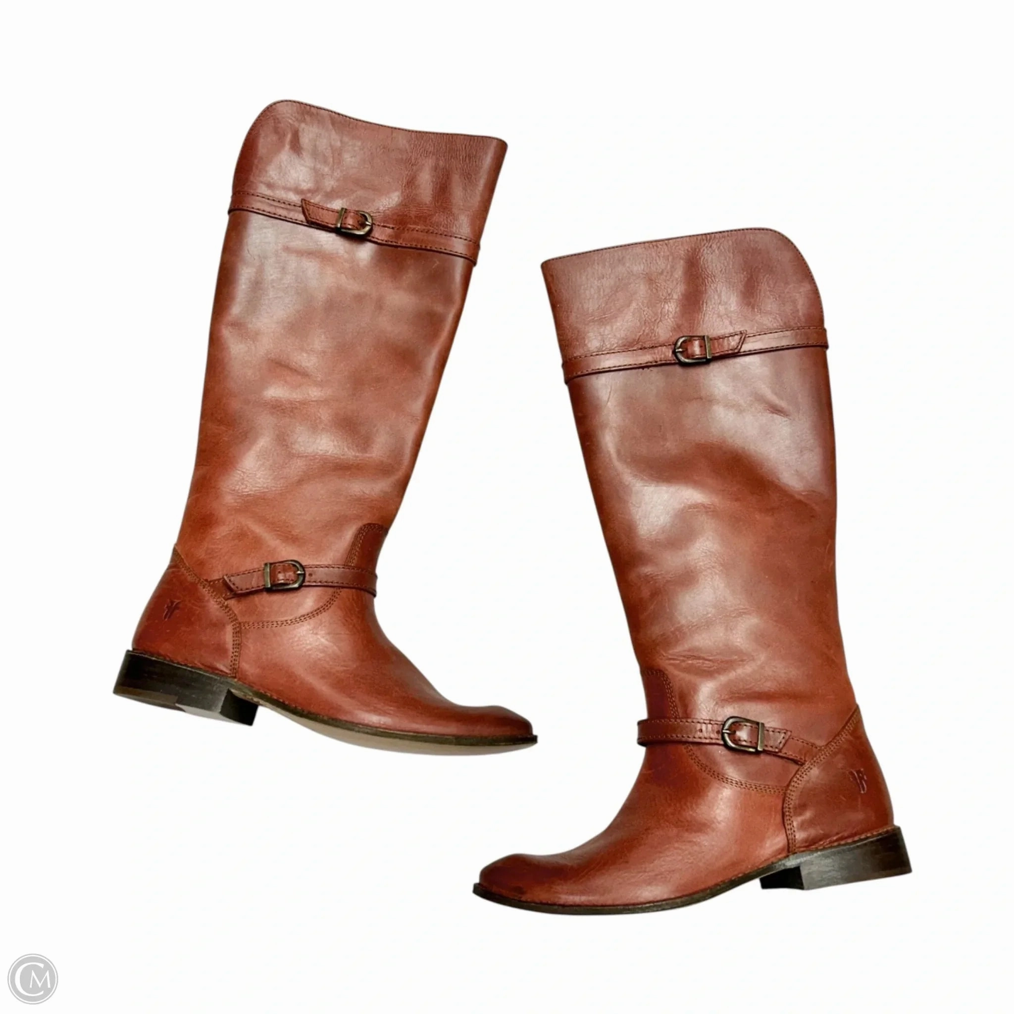 Wet Grip Island Vibe Boots Designer By Frye In Red, Size: 7