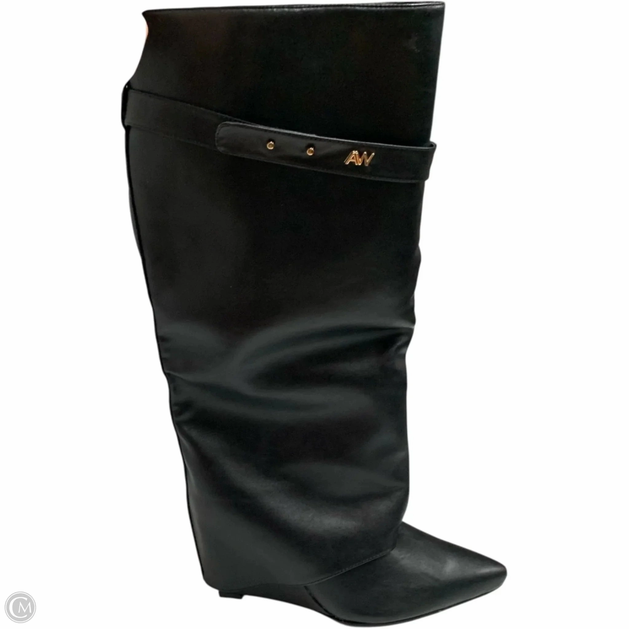 Boots Knee Heels By azalea wang In Black, Size: 13 Comfortable ankle Cool Seasons