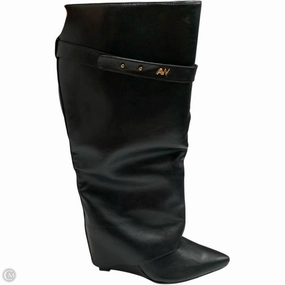 Boots Knee Heels By azalea wang In Black, Size: 13 Comfortable ankle Cool Seasons