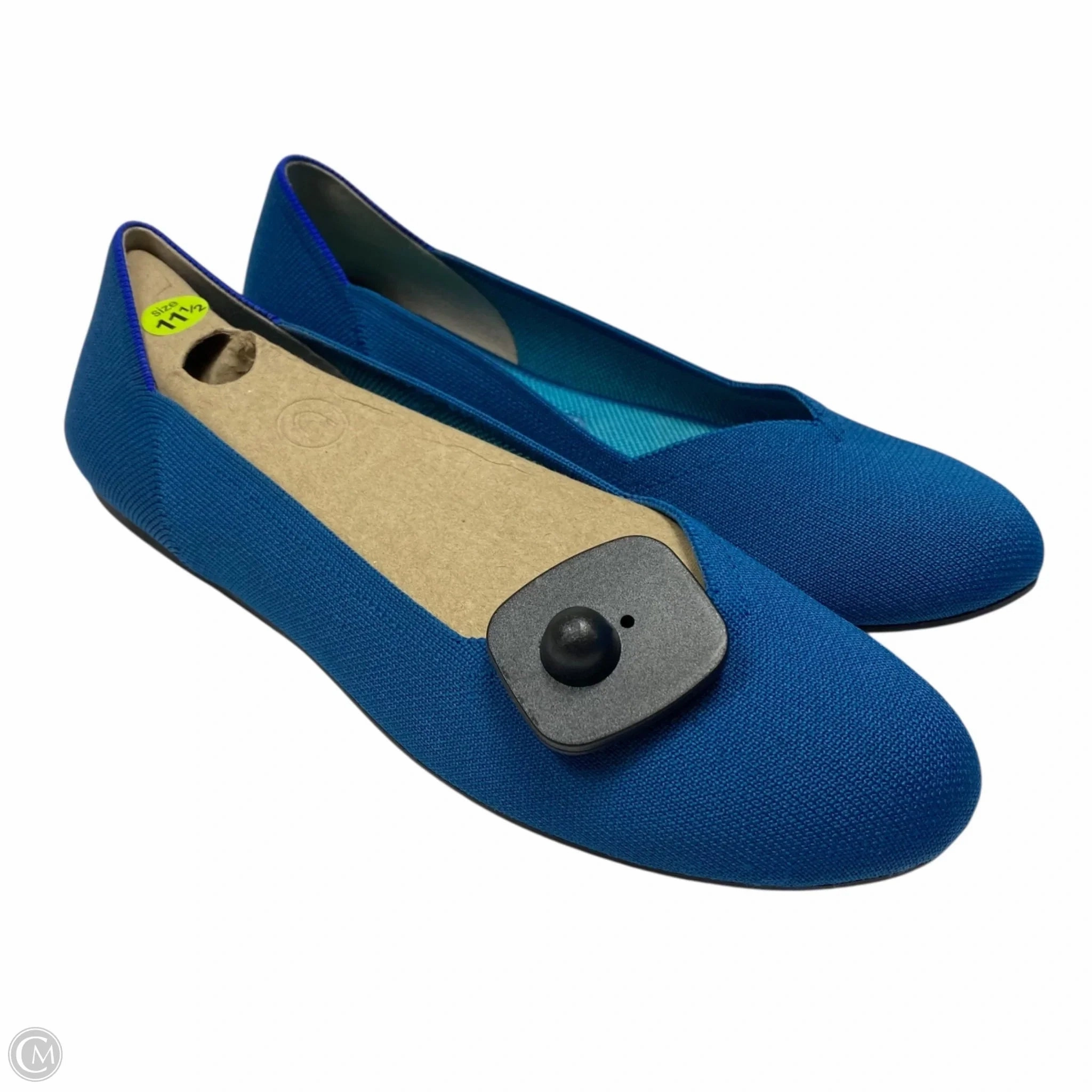 Slim Line Club Edge Shoes Designer By Rothys In Green, Size: 11.5