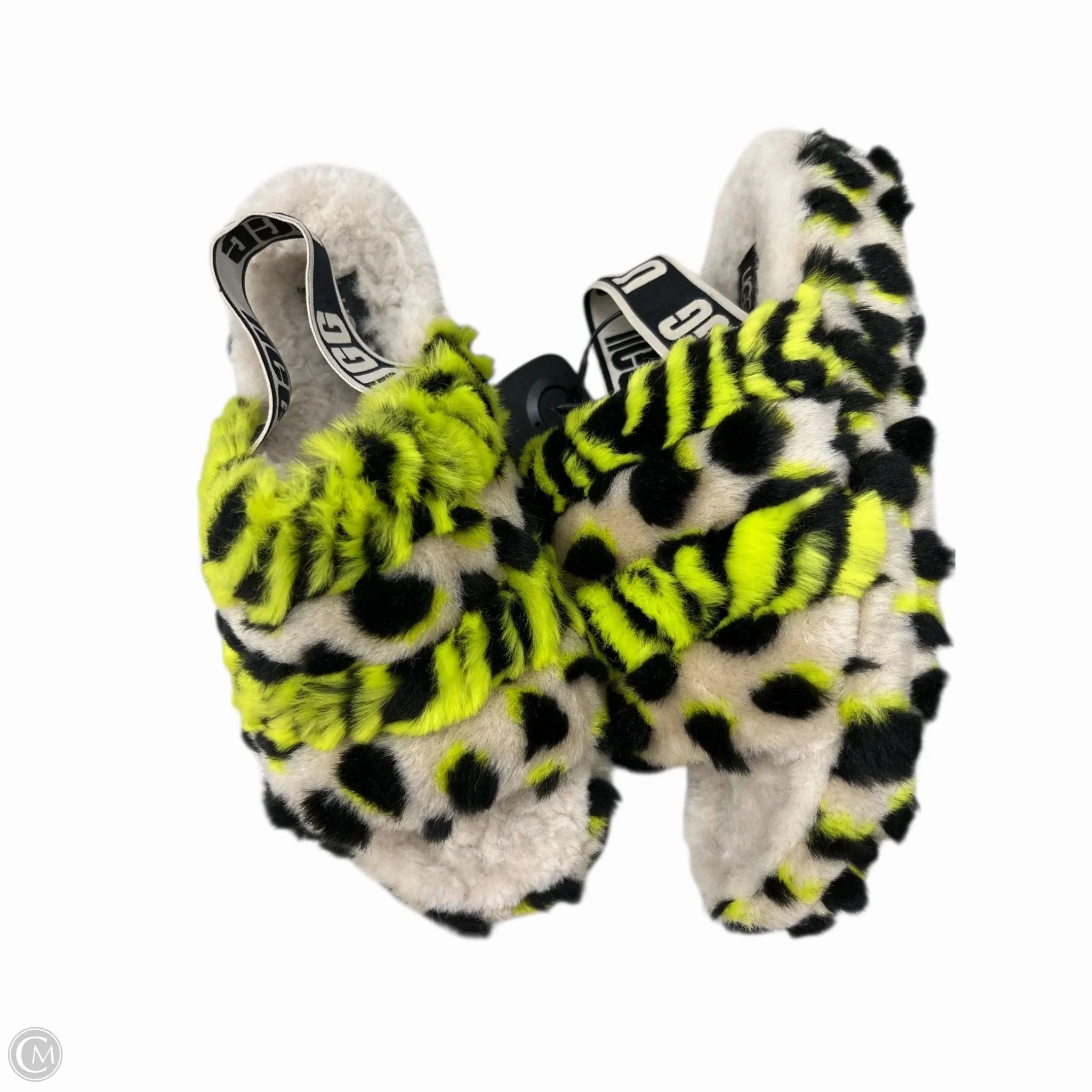 Sandals Designer By Ugg In Green & Tan, Size: 8 Durable Material