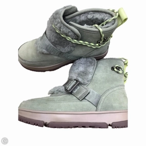 Color Mix Boots Designer By Ugg In Green, Size: 8