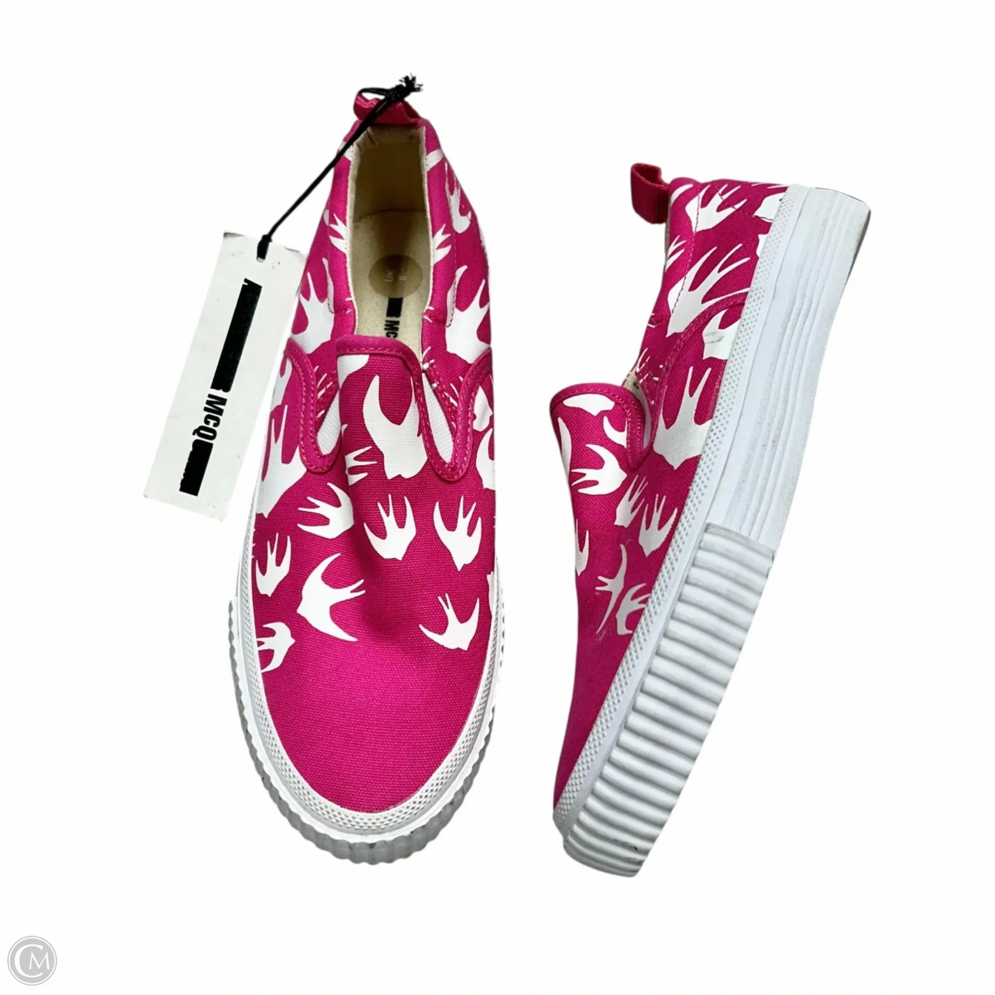 Shoes Luxury Designer By Alexander Mcqueen In Pink & White, Size: 8 Comfort Bend